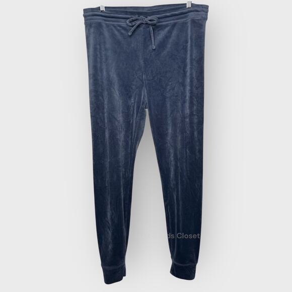 AE XL Blue Velvet High Rise Joggers Ahh-Mazingly Soft Cozy Trendy Athleisure - Picture 1 of 6